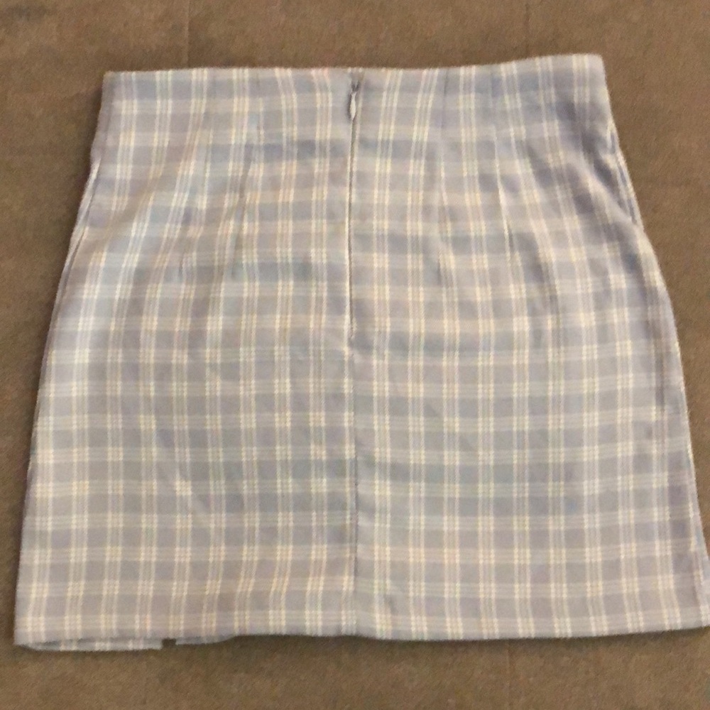 Gray lavender-blue miniskirt. Brand new without tags.